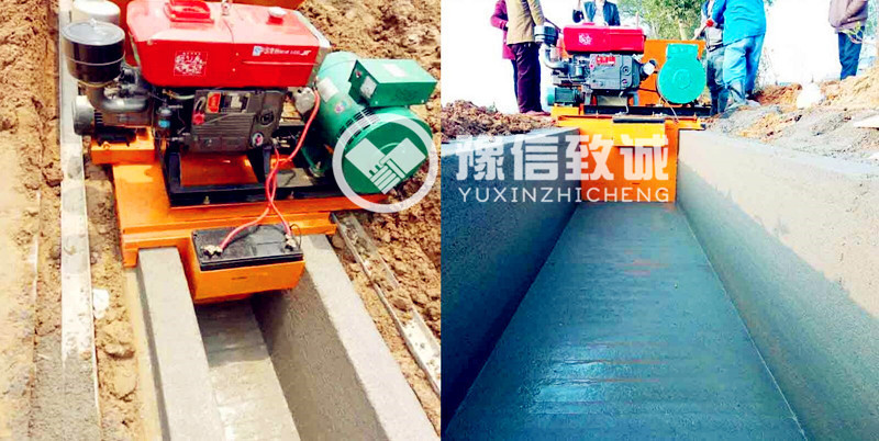 矩形渠成型機客戶(hù)現場(chǎng)